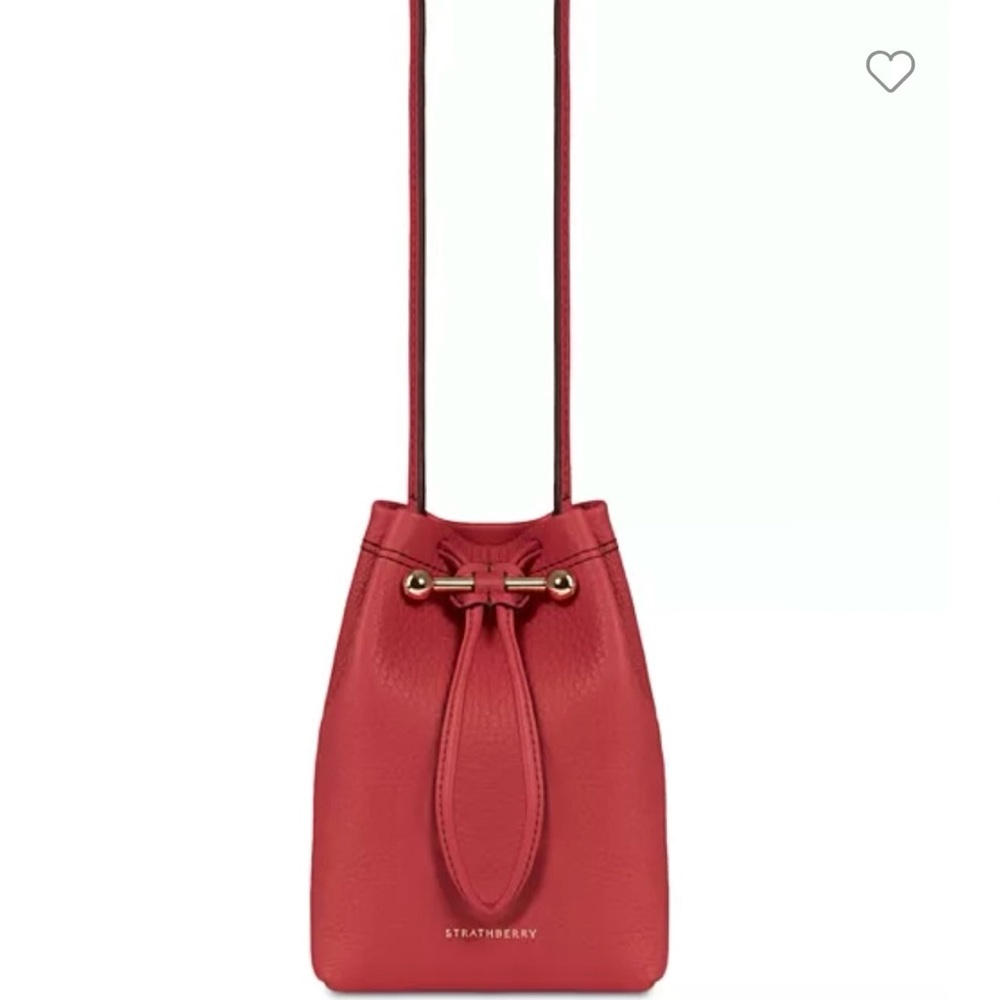 Brand New Strathberry Osette Leather Drawstring Pouch Bag